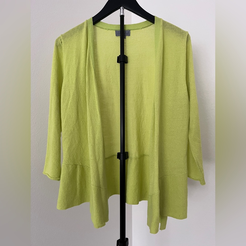Joseph A Lime Green Open Cardigan 💚✨ | Lightweight Layering Pop Of Color